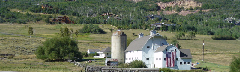 McPolin Farm at the entrance to Park City